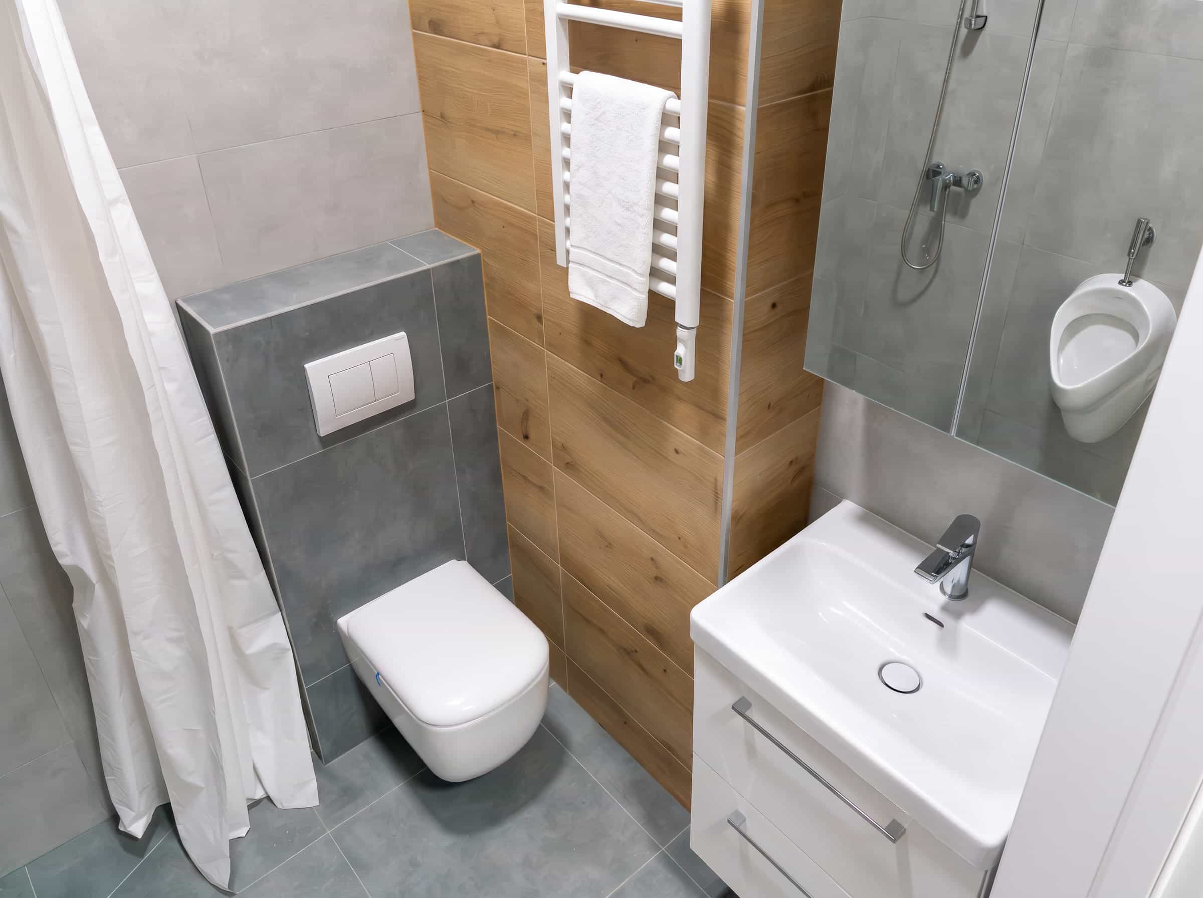 Hotel pracowniczy Karpin - łazienka z prysznicem Hotel pracowniczy Karpin - łazienka z prysznicem
