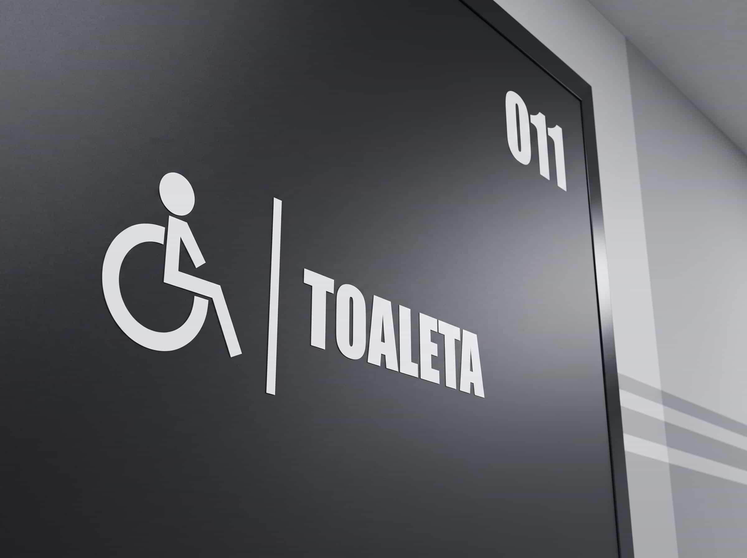 Hotel pracowniczy Karpin - toaleta dla niepełnosprawnych, pokój 011 Hotel pracowniczy Karpin - toaleta dla niepełnosprawnych, pokój 011
